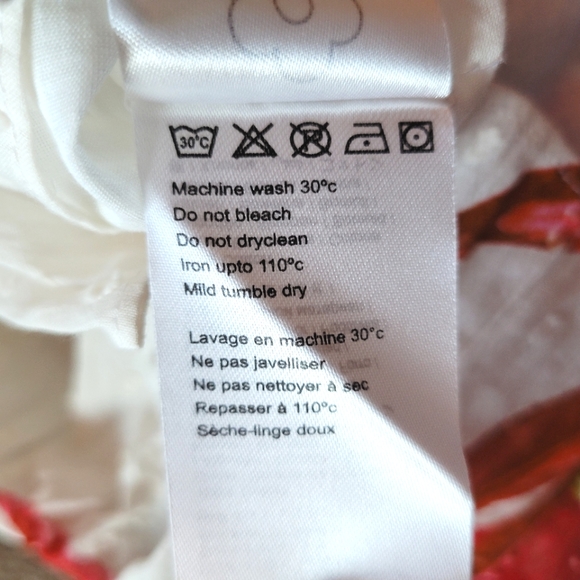 NWT FARM Rio Mixed White Layered Floral Midi Dress Size S - Picture 12 of 14